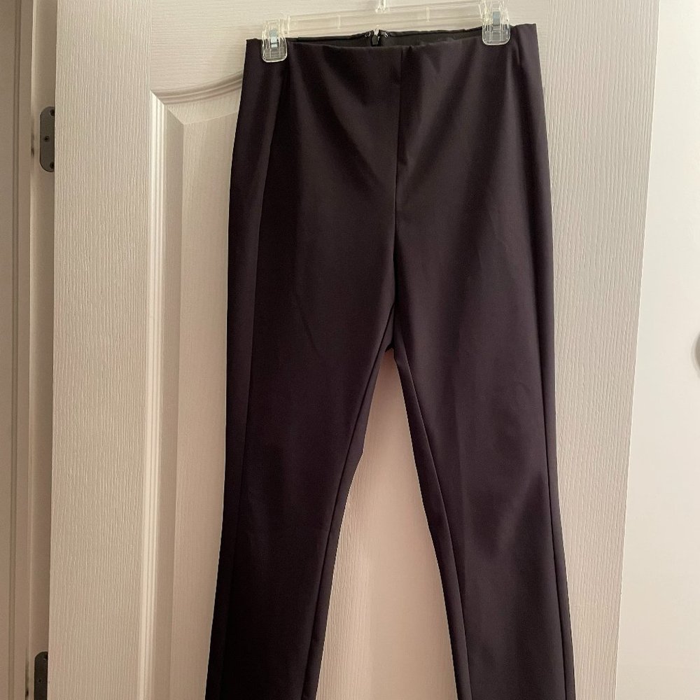 Theory Skinny Pants Trousers Black Sz 8 Navalene Becker - Picture 2 of 3